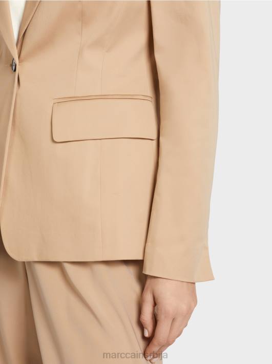 подстављени памучни блејзер Marc Cain D688191 дубок песак одећу