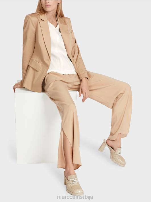 подстављени памучни блејзер Marc Cain D688191 дубок песак одећу