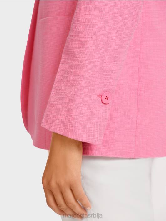 блејзер у ланеном изгледу Marc Cain D688196 светло розе одећу