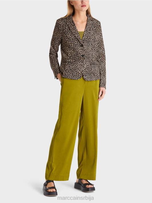 блејзер са лео принтом Marc Cain D688197 крема у праху одећу