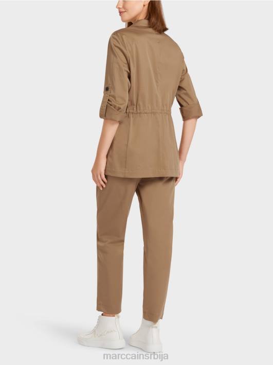 блејзер са језичком на рукаву Marc Cain D688198 лагана кафа одећу