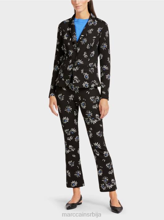 блејзер са дезеном Marc Cain D688202 црн одећу