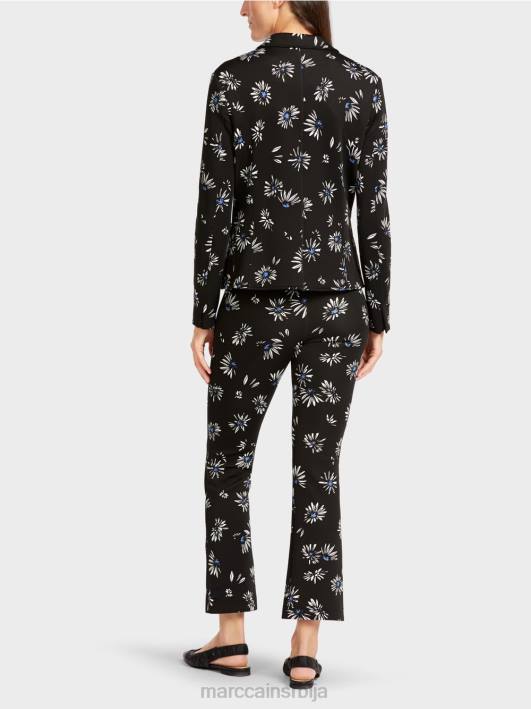 блејзер са дезеном Marc Cain D688202 црн одећу