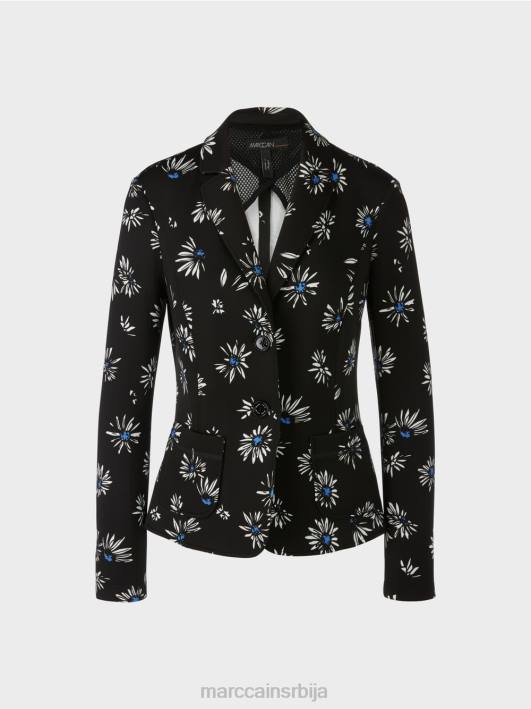 блејзер са дезеном Marc Cain D688202 црн одећу