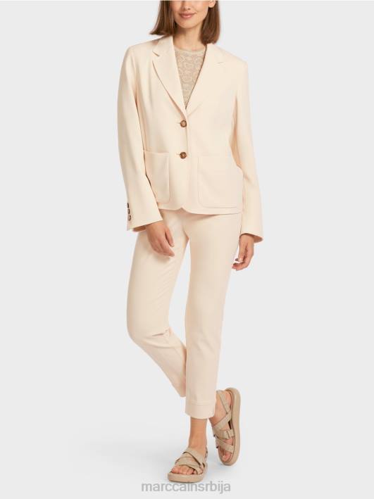 блејзер са широким ревером Marc Cain D688203 цреме одећу