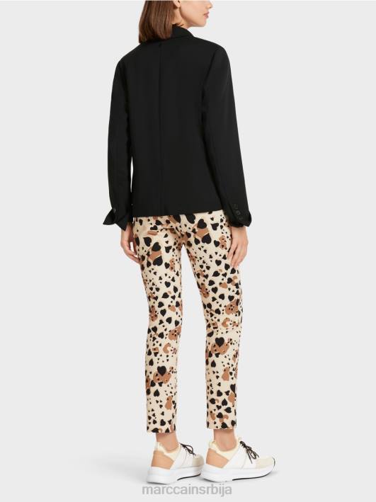 блејзер са широким ревером Marc Cain D688206 црн одећу