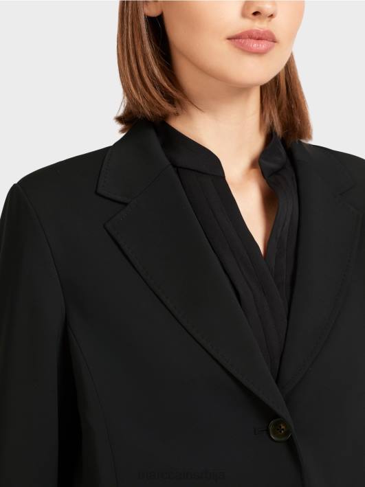 блејзер са широким ревером Marc Cain D688206 црн одећу