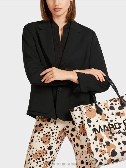 блејзер са широким ревером Marc Cain D688206 црн одећу