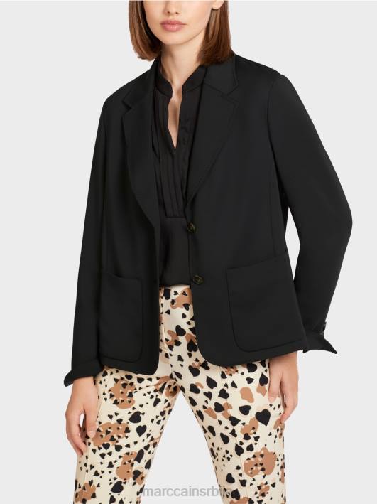 блејзер са широким ревером Marc Cain D688206 црн одећу