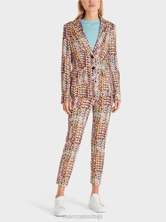 блејзер у меком дресу за роњење Marc Cain D688210 краљевски пурпур одећу