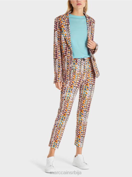 блејзер у меком дресу за роњење Marc Cain D688210 краљевски пурпур одећу