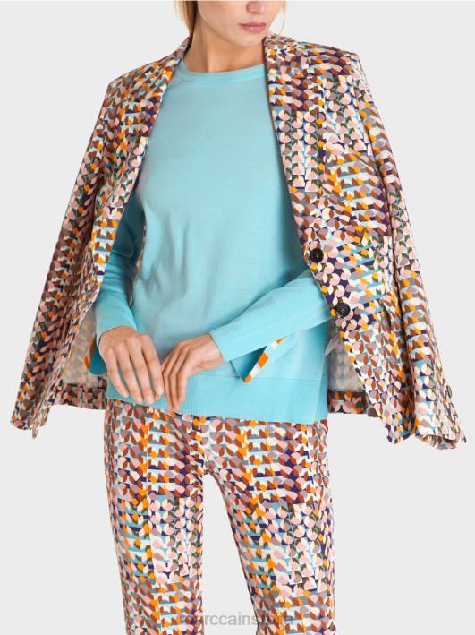 блејзер у меком дресу за роњење Marc Cain D688210 краљевски пурпур одећу