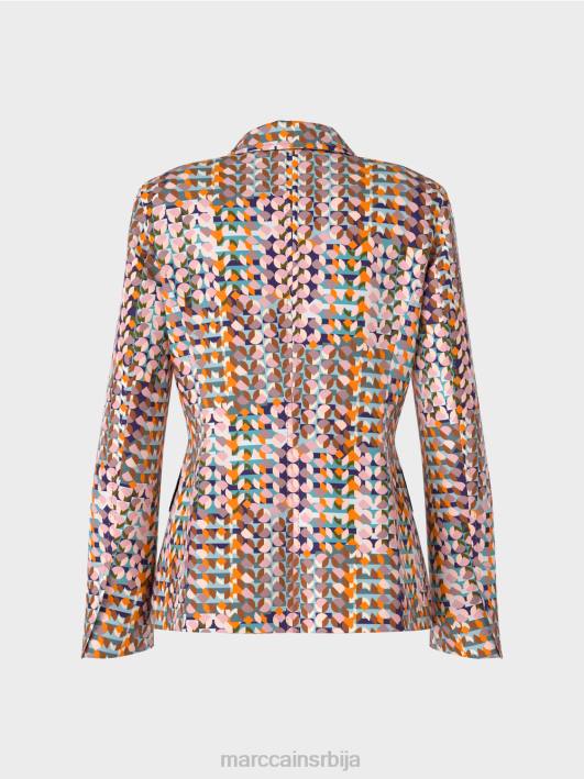 блејзер у меком дресу за роњење Marc Cain D688210 краљевски пурпур одећу