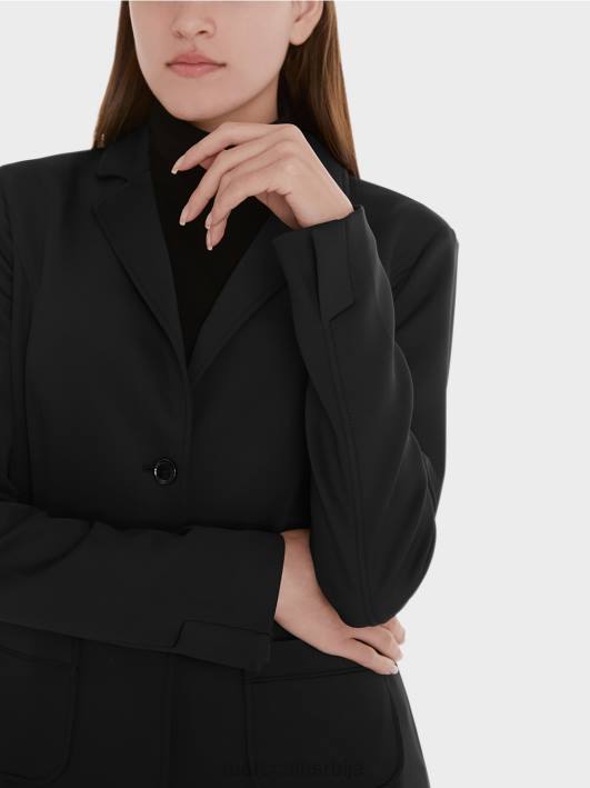 блејзер са закрпаним џеповима Marc Cain D688212 црн одећу