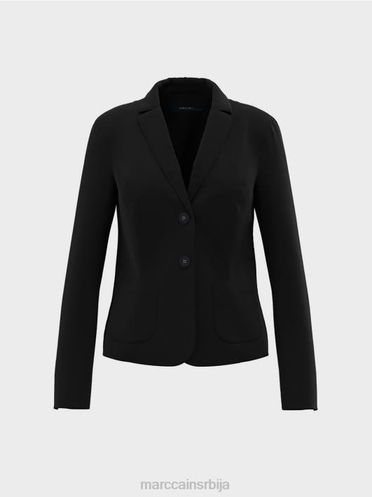 блејзер са закрпаним џеповима Marc Cain D688212 црн одећу