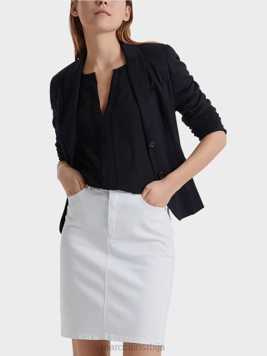 лагани блејзер у фином дресу Marc Cain D688213 поноћно плава одећу