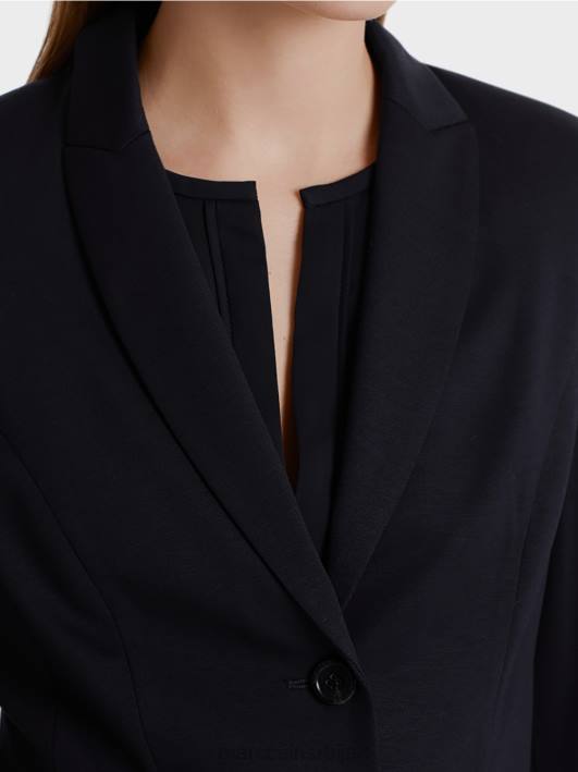 лагани блејзер у фином дресу Marc Cain D688213 поноћно плава одећу