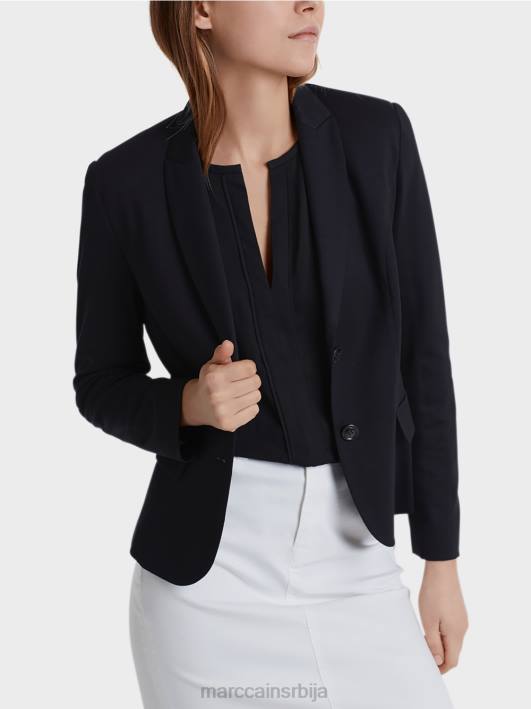 лагани блејзер у фином дресу Marc Cain D688213 поноћно плава одећу
