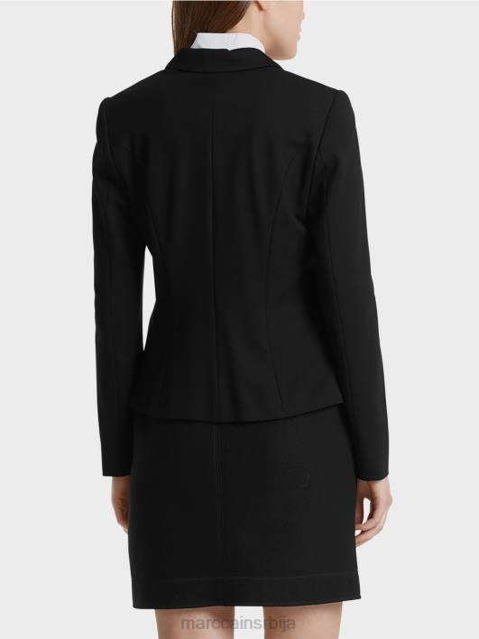 лагани блејзер у фином дресу Marc Cain D688214 црн одећу