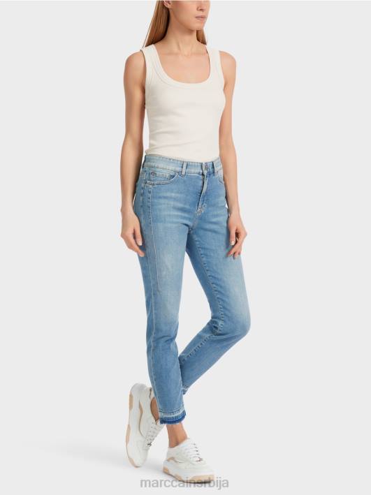 фармерке силаа са пет џепова са употребљеним ефектима Marc Cain D688750 винтаге плава одећу