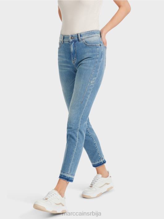 фармерке силаа са пет џепова са употребљеним ефектима Marc Cain D688750 винтаге плава одећу