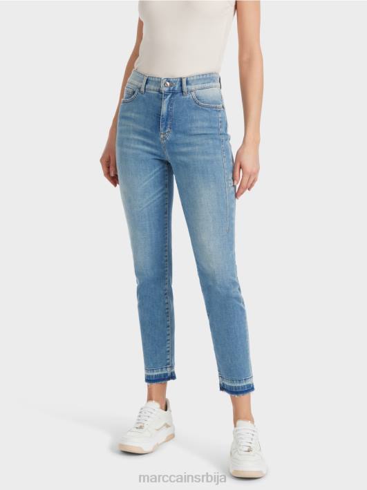 фармерке силаа са пет џепова са употребљеним ефектима Marc Cain D688750 винтаге плава одећу