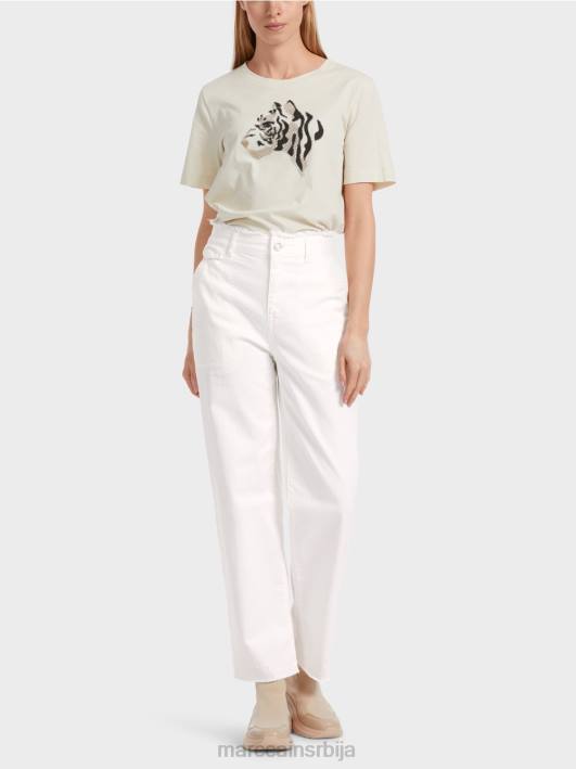 вухаи фармерке "преиспитамо заједно". Marc Cain D688753 прљаво бело одећу