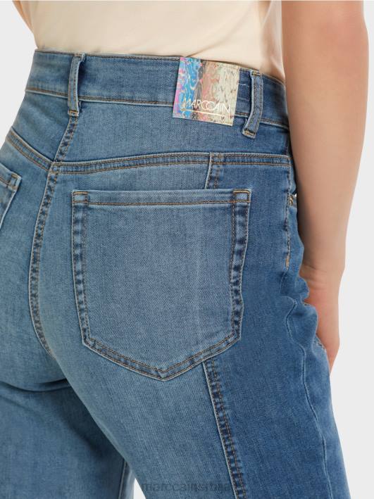 фили фармерке у патцхворк дизајну Marc Cain D688754 винтаге плава одећу