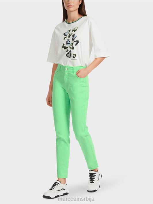 "преиспитати заједно" фармерке силеа Marc Cain D688758 светло шокантно зелено одећу