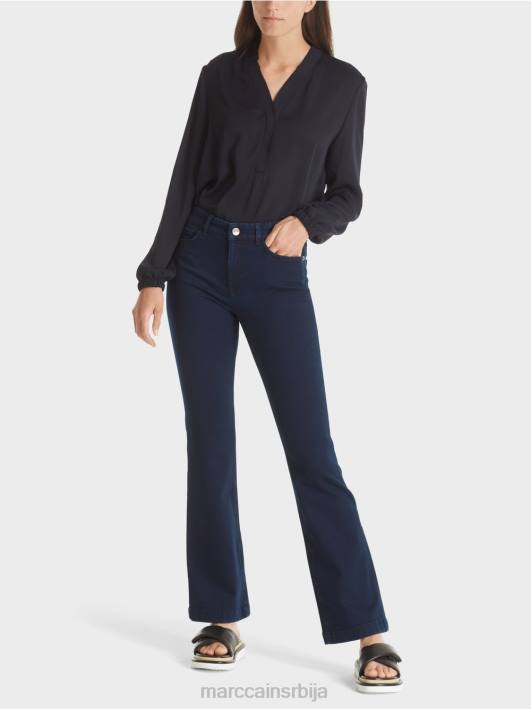 фаро фармерке "преиспитамо заједно". Marc Cain D688765 поноћно плава одећу