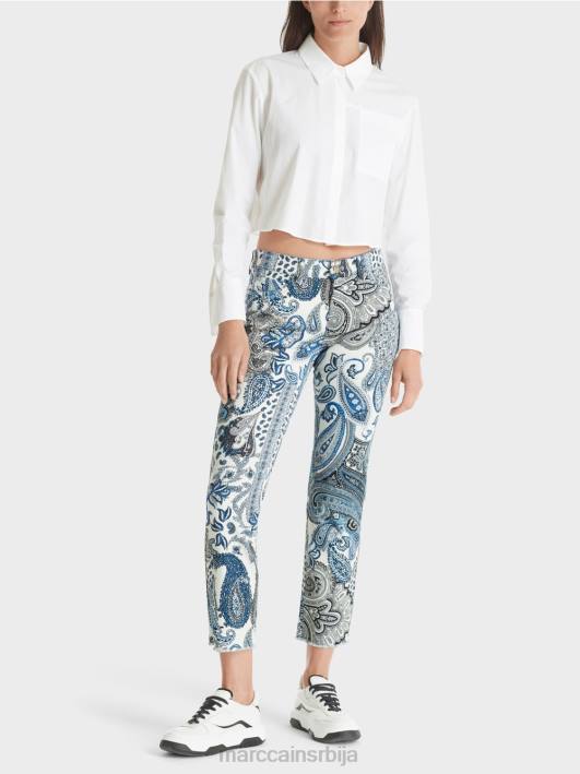 сикар фармерке "преиспитамо заједно". Marc Cain D688782 винтаге плава одећу