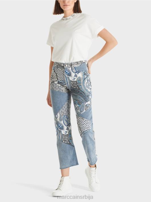 фили фармерке "преиспитамо заједно". Marc Cain D688788 винтаге плава одећу