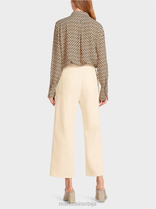 „промислите заједно“ фармерке са пет џепова Marc Cain D688792 цреме одећу