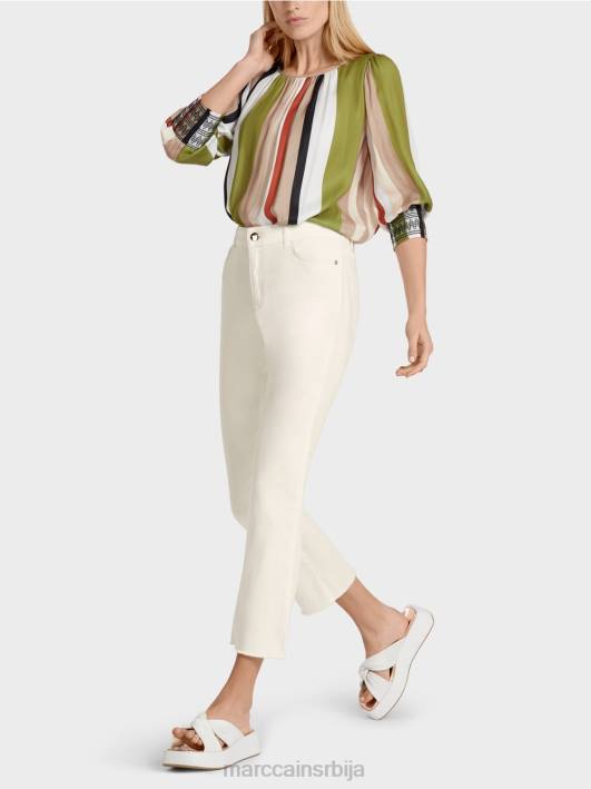 „промислите заједно“ фармерке са пет џепова Marc Cain D688794 прљаво бело одећу