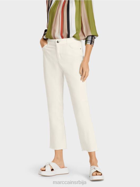 „промислите заједно“ фармерке са пет џепова Marc Cain D688794 прљаво бело одећу