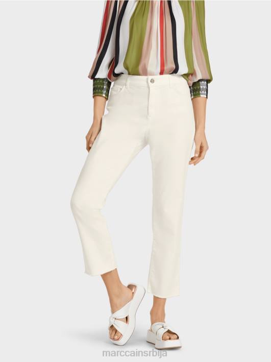 „промислите заједно“ фармерке са пет џепова Marc Cain D688794 прљаво бело одећу