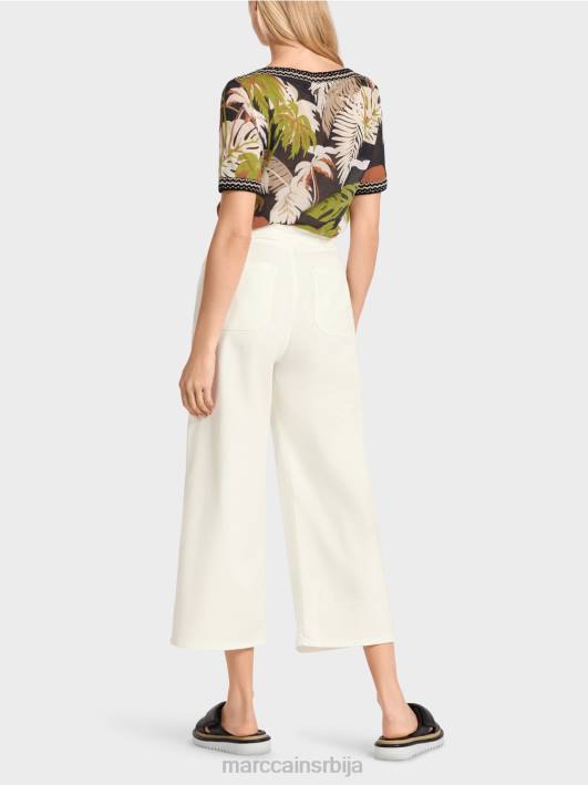 „промислите заједно“ фармерке са пет џепова Marc Cain D688795 прљаво бело одећу