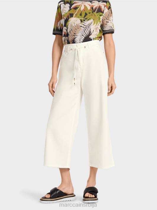 „промислите заједно“ фармерке са пет џепова Marc Cain D688795 прљаво бело одећу