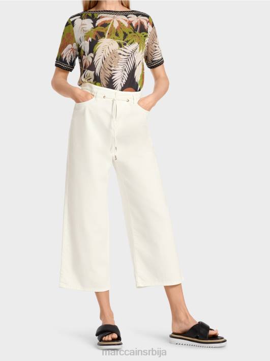 „промислите заједно“ фармерке са пет џепова Marc Cain D688795 прљаво бело одећу