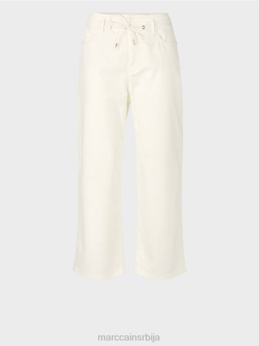 „промислите заједно“ фармерке са пет џепова Marc Cain D688795 прљаво бело одећу