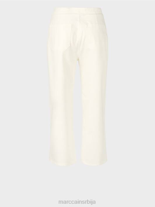 „промислите заједно“ фармерке са пет џепова Marc Cain D688795 прљаво бело одећу