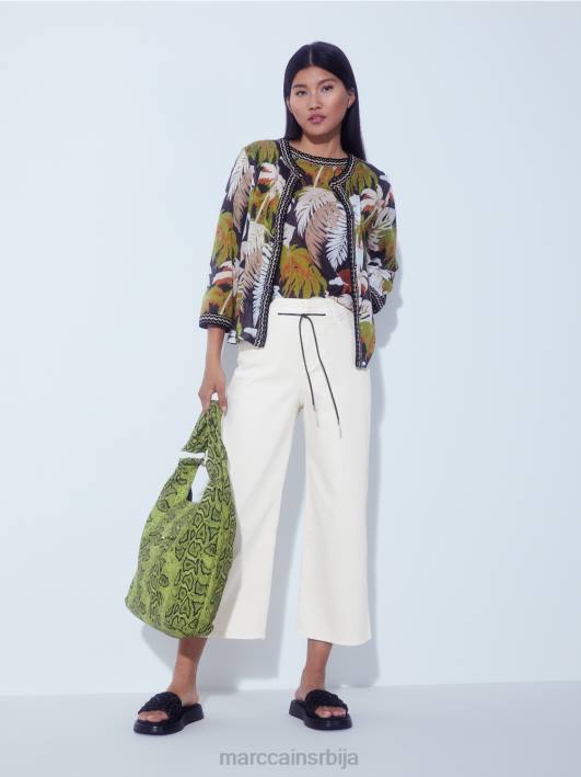 „промислите заједно“ фармерке са пет џепова Marc Cain D688795 прљаво бело одећу