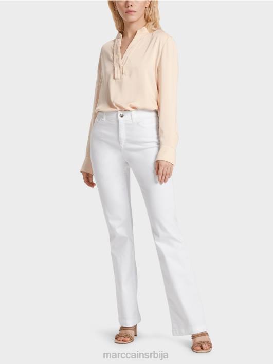 фаро фармерке "преиспитамо заједно". Marc Cain D688796 бео одећу