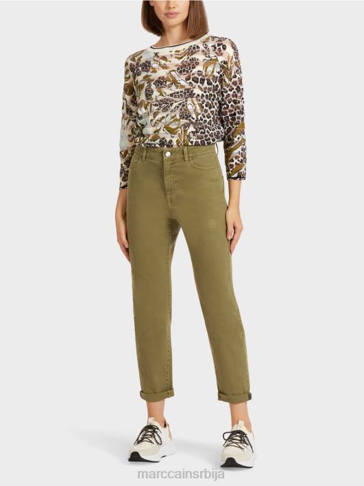 фармерке "преиспитамо заједно". Marc Cain D688809 жута олив одећу