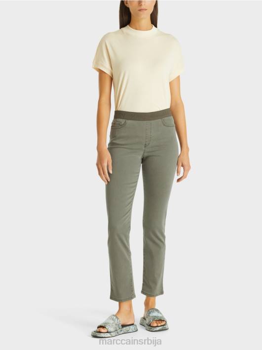 сиена фармерке "преиспитамо заједно". Marc Cain D688813 дубока џунгла одећу