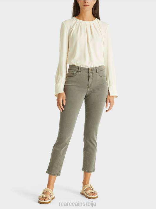 силаа фармерке "преиспитамо заједно". Marc Cain D688815 дубока џунгла одећу