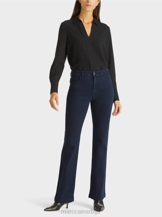 фаро фармерке "преиспитамо заједно". Marc Cain D688825 поноћно плава одећу