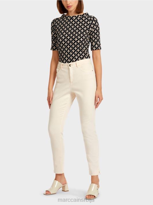 шарене фармерке "преиспитамо заједно". Marc Cain D688830 цреме одећу