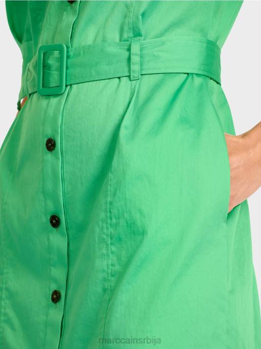 женствена кошуља хаљина са каишем Marc Cain D688103 светли жад одећу