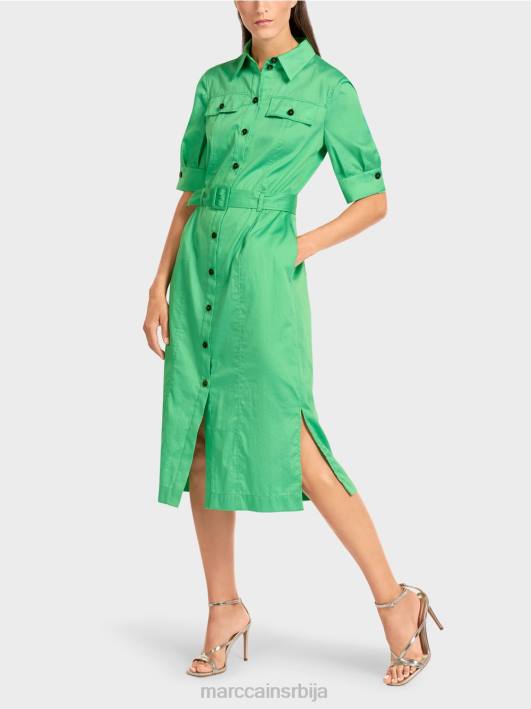 женствена кошуља хаљина са каишем Marc Cain D688103 светли жад одећу